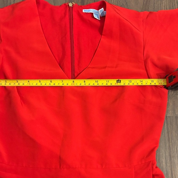 Draper James Solid Flutter Red Ruffle Mini Dress, Excellent Condition. - Picture 6 of 8